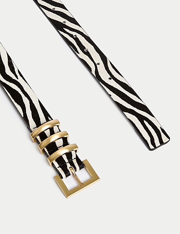 Leather Animal Effect Jean Belt