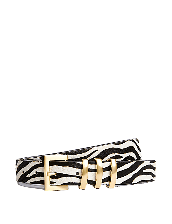 Leather Animal Effect Jean Belt