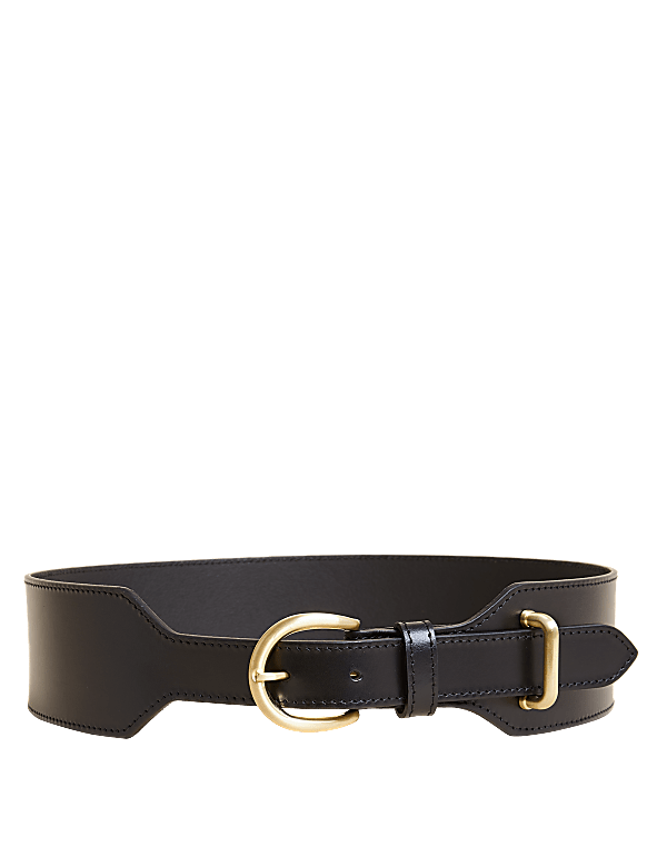 Leather Wide Waist Belt