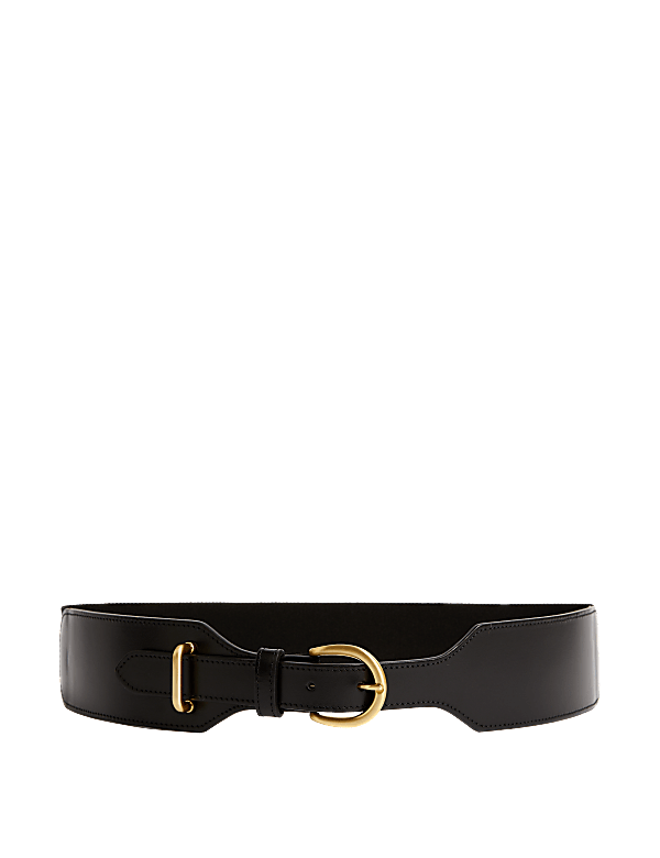 Leather Elastic Waist Belt