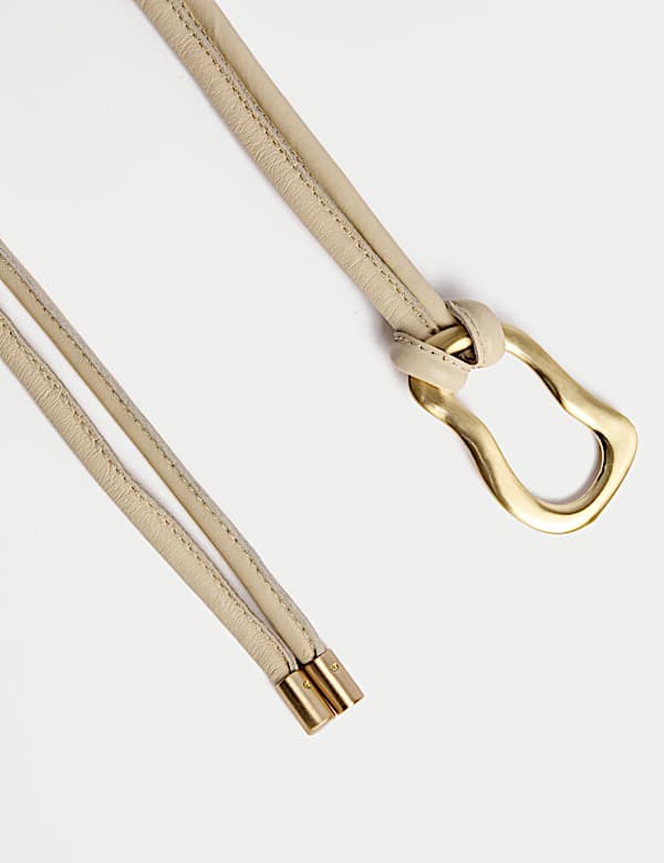 Leather Rope Buckle Jeans Belt - JO