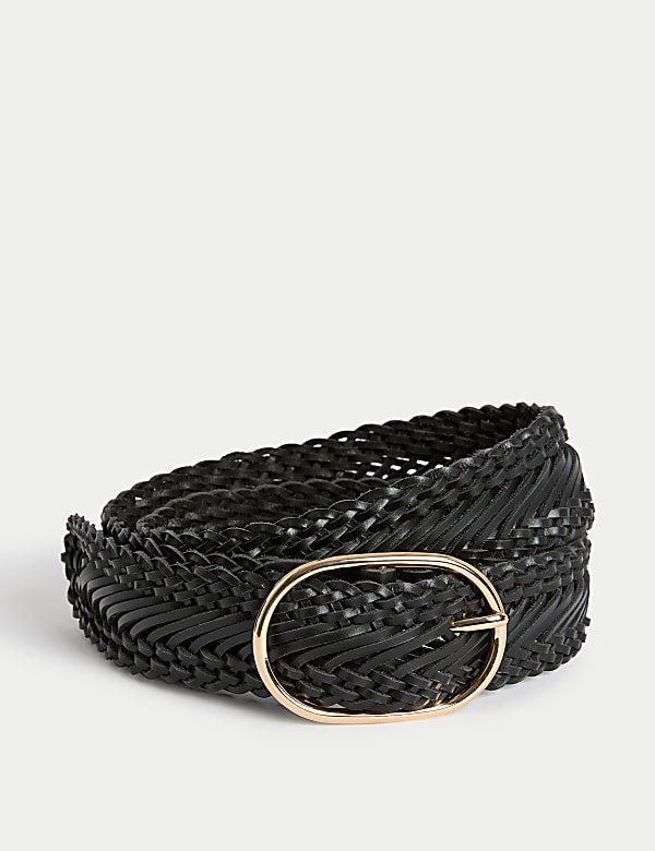 Leather Weave Jeans Belt - IL