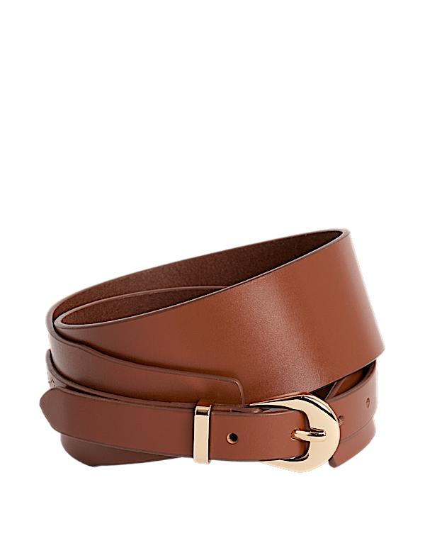 Leather Wide Waist Belt