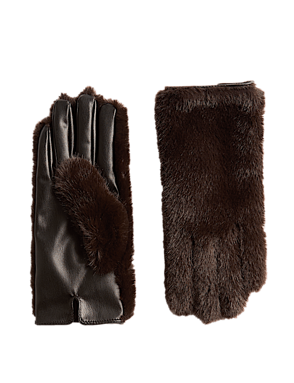 Faux Fur Gloves