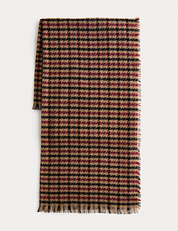 Woven Checked Scarf