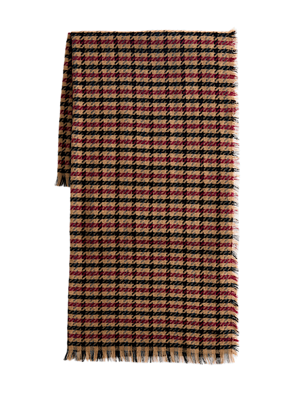 Woven Checked Scarf