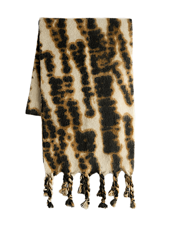 Printed Brushed Scarf