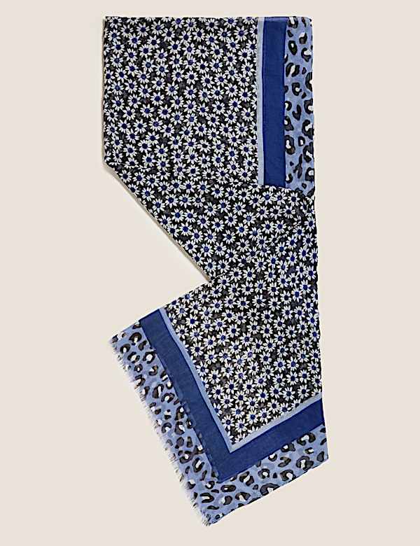 Printed Floral Scarf