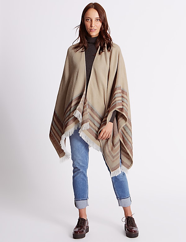 Striped Reversible Wrap - JE