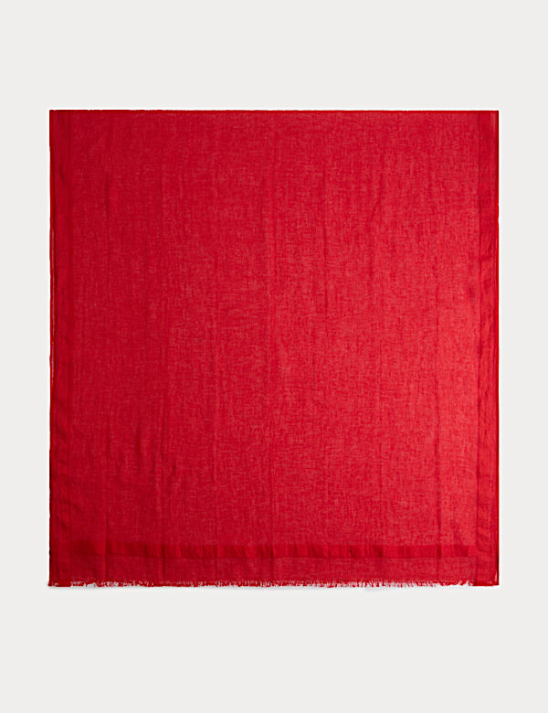 Cotton Linen Blend Scarf
