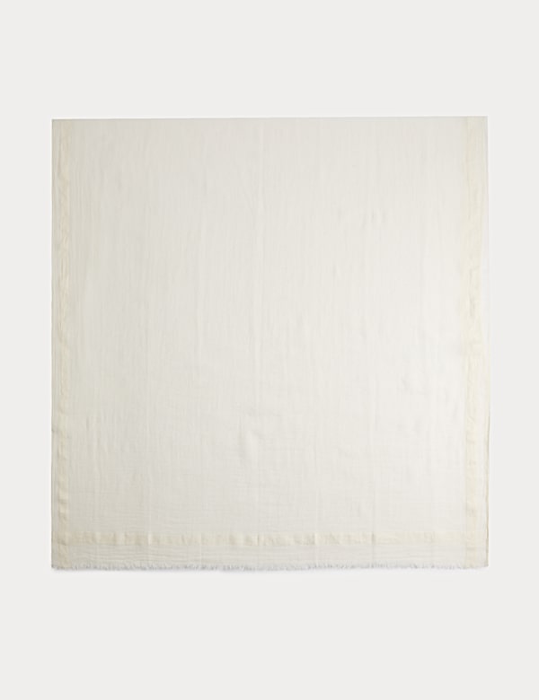 Cotton Linen Blend Scarf