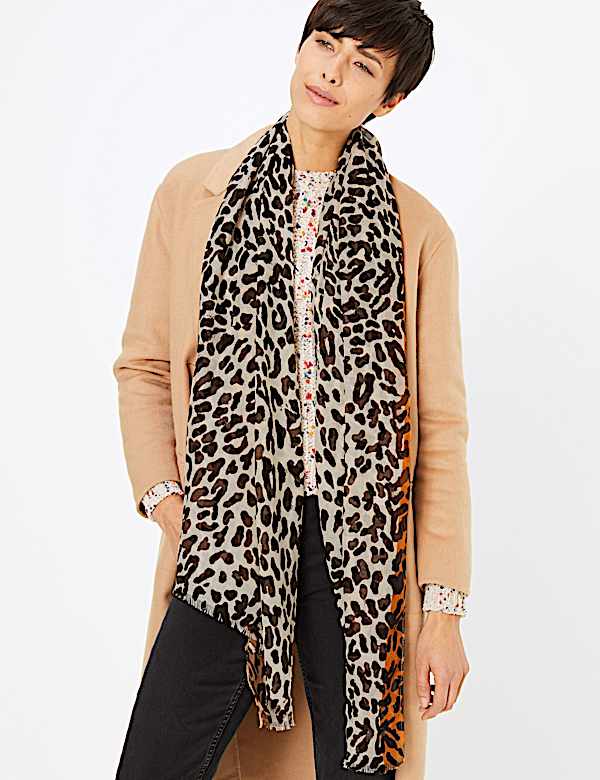 Leopard Print Scarf