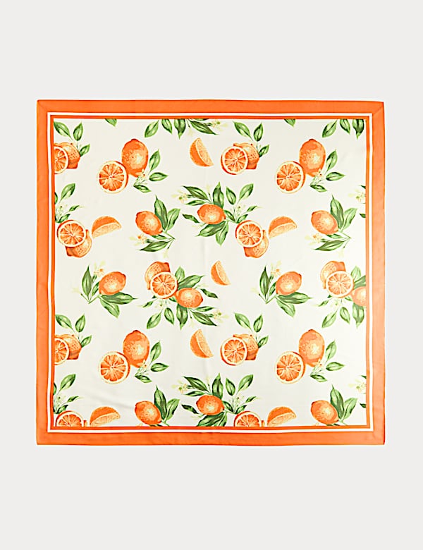 Satin Printed Scarf - NO