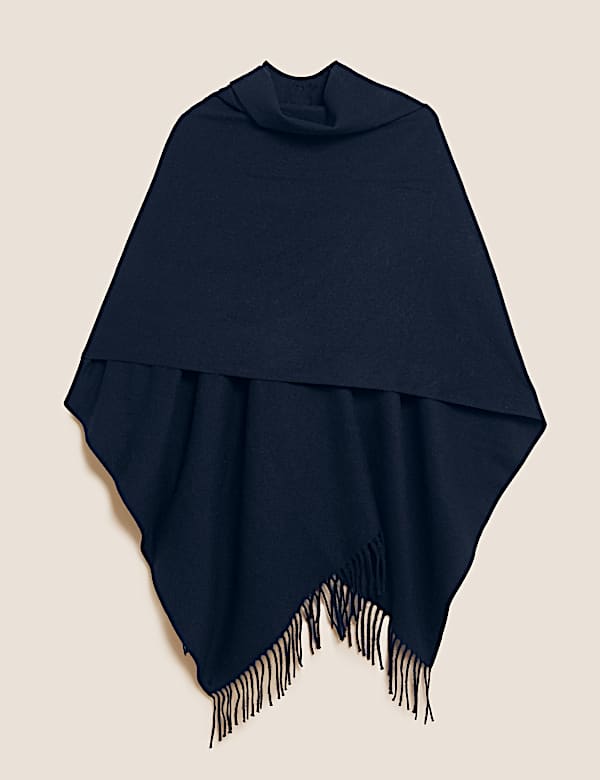 Woven Tassel Poncho