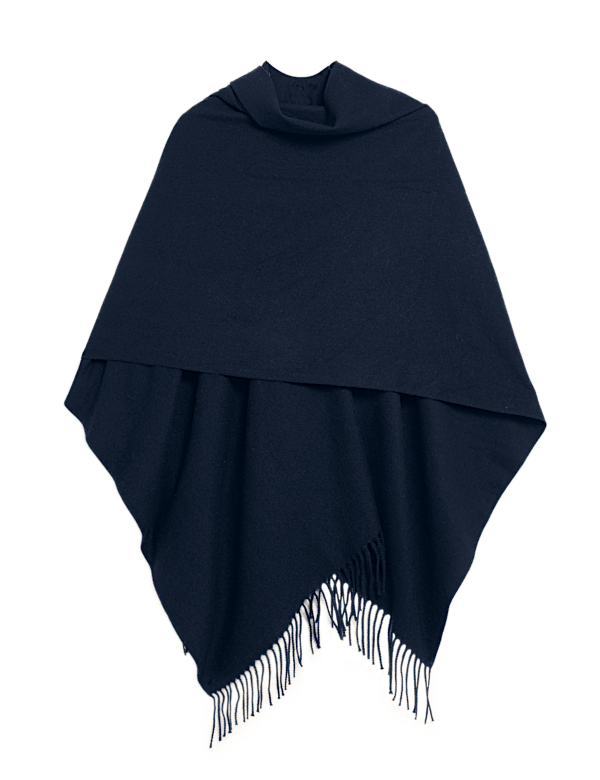 Woven Tassel Poncho