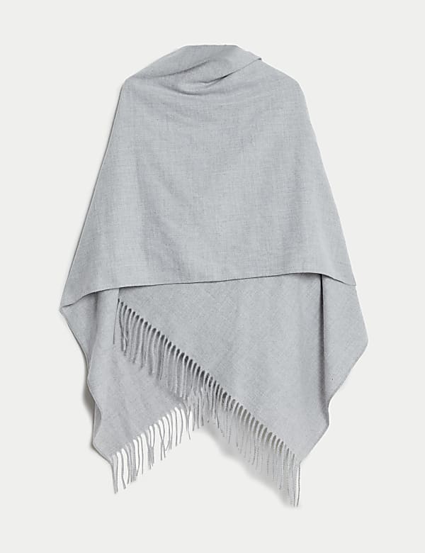 Woven Tassel Poncho