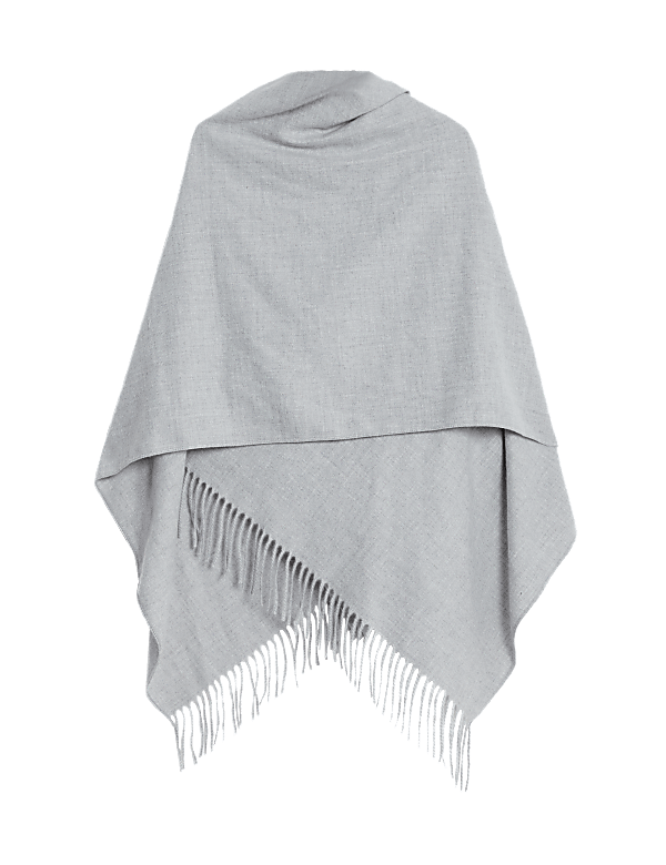 Woven Tassel Poncho