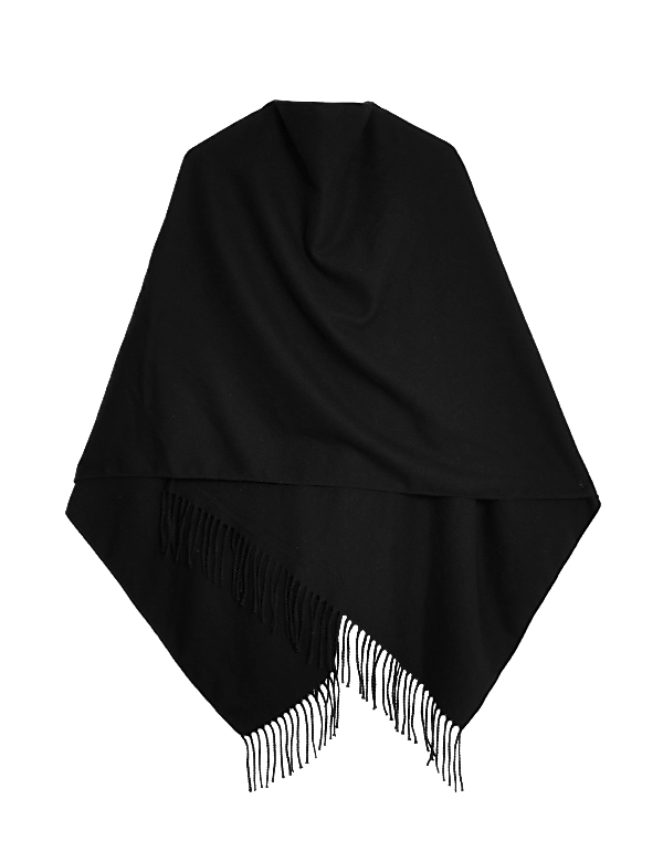 Woven Tassel Poncho