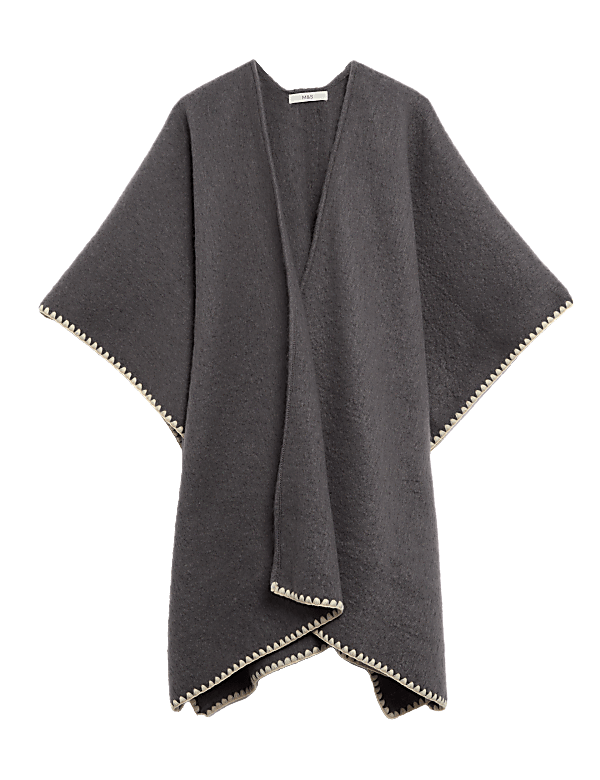Brushed Whipstitch Poncho