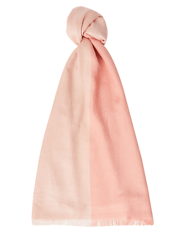 Modal Colour Block Shawl