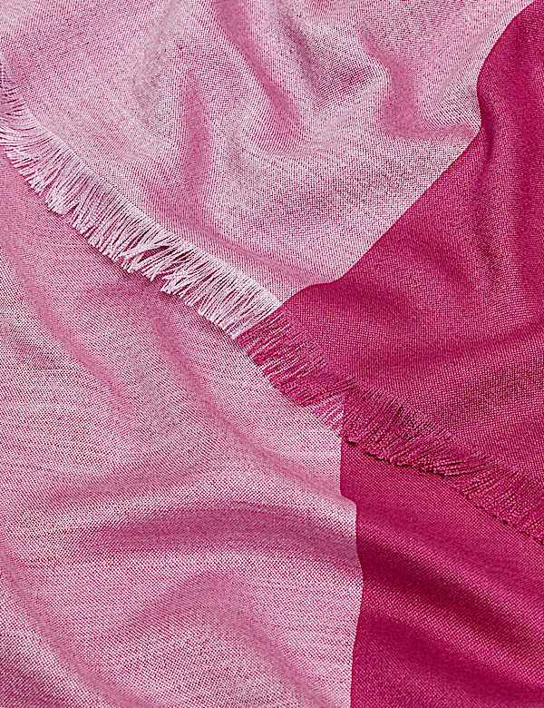 Modal Colour Block Shawl