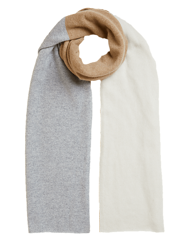 Pure Cashmere Colour Block Scarf