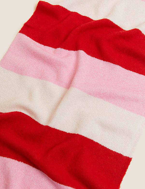 Knitted Striped Scarf