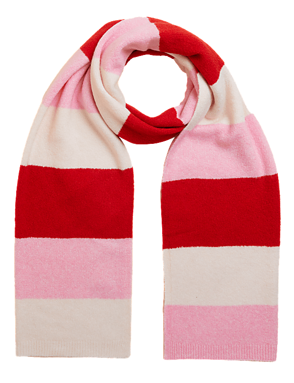 Knitted Striped Scarf