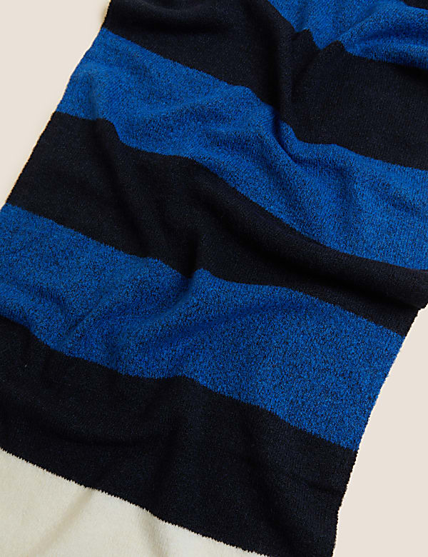 Knitted Striped Scarf