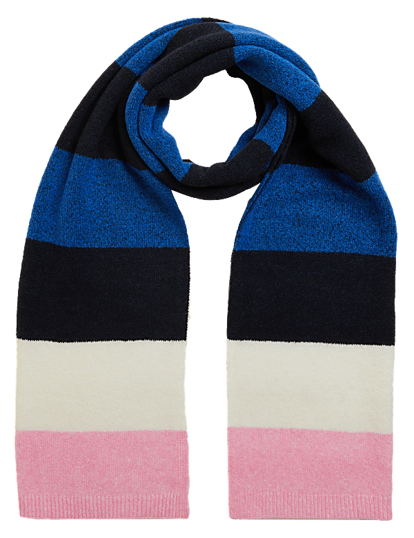 Knitted Striped Scarf