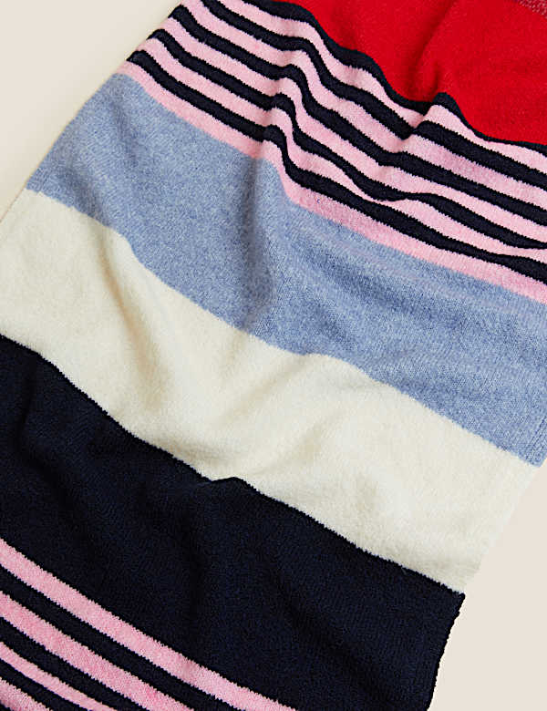 Knitted Striped Scarf