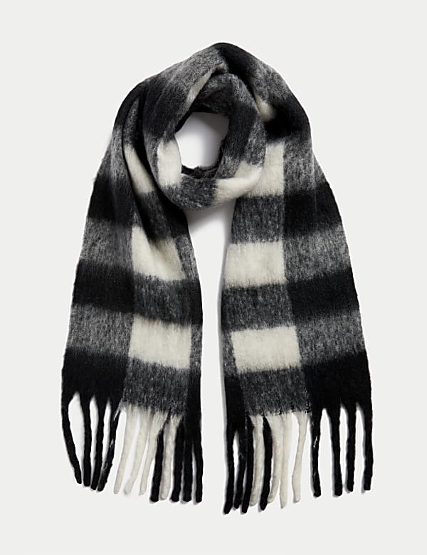 Brushed Fringed Scarf
