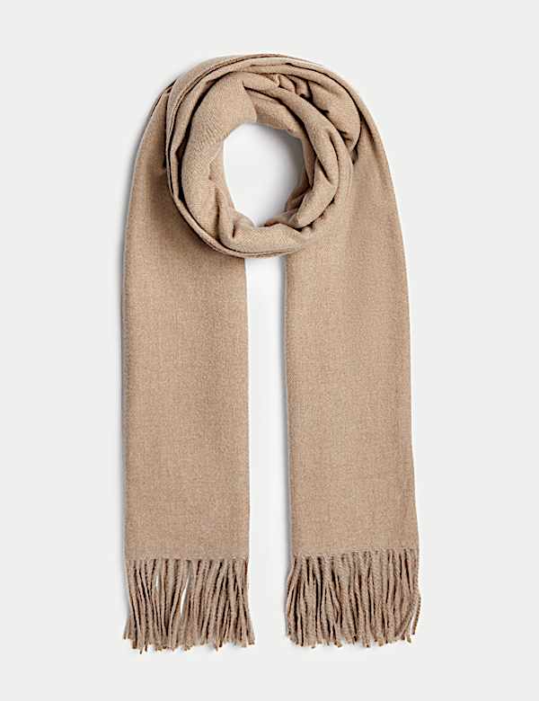 Woven Tassel Blanket Scarf