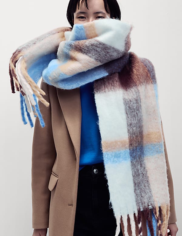 Checked Scarf - TW