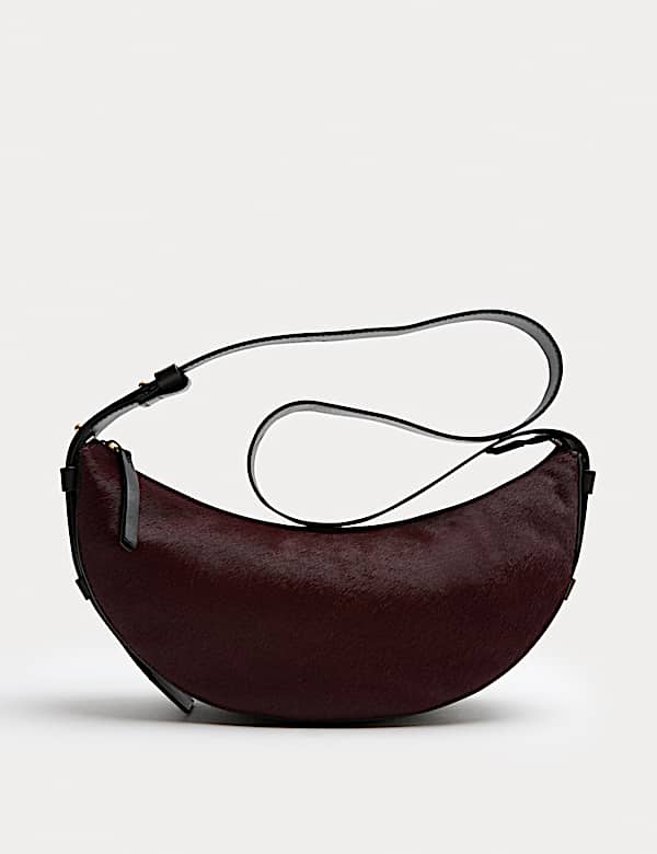 Pony Hair Suede Sling Shoulder Bag - AT