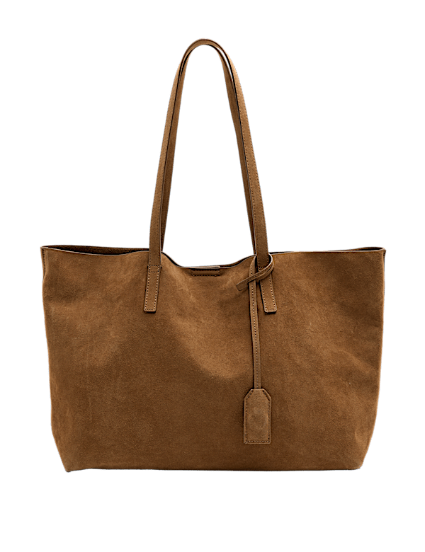 Suede Tote Bag