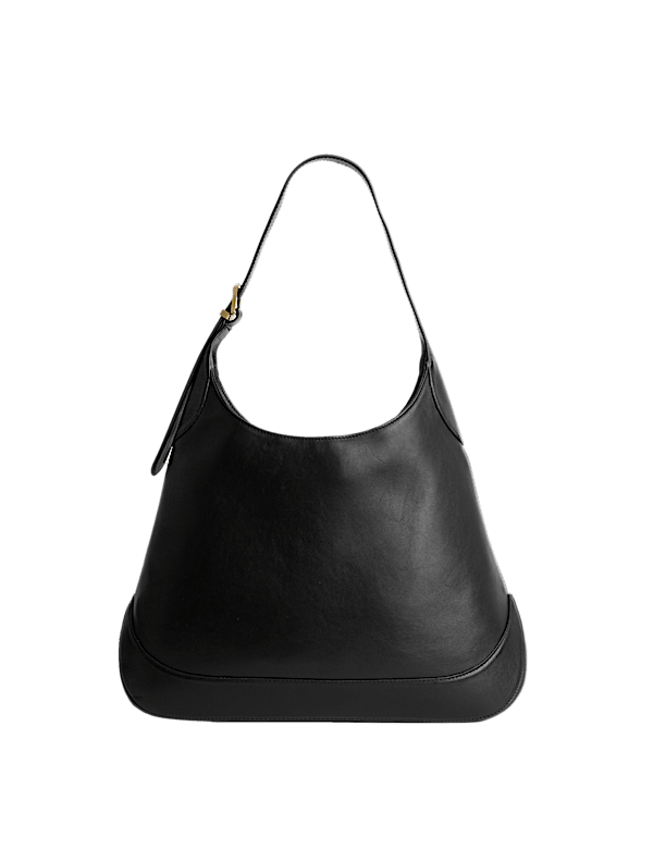 Leather Top Handle Shoulder Tote