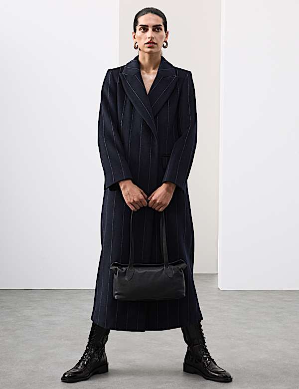 Bowler-Tasche aus Leder - AT