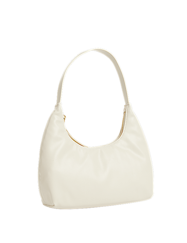 Faux Leather Underarm Shoulder Bag