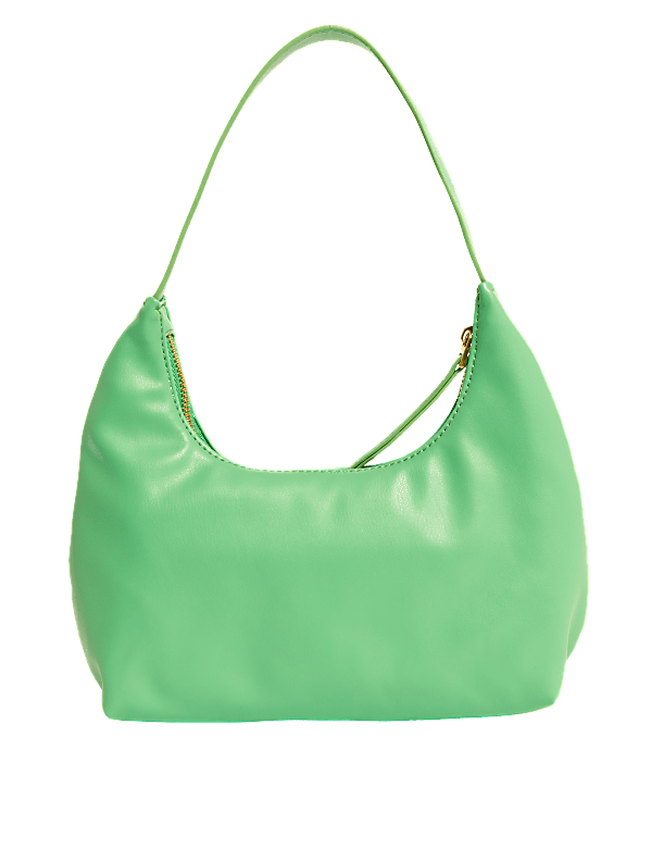 Faux Leather Underarm Shoulder Bag