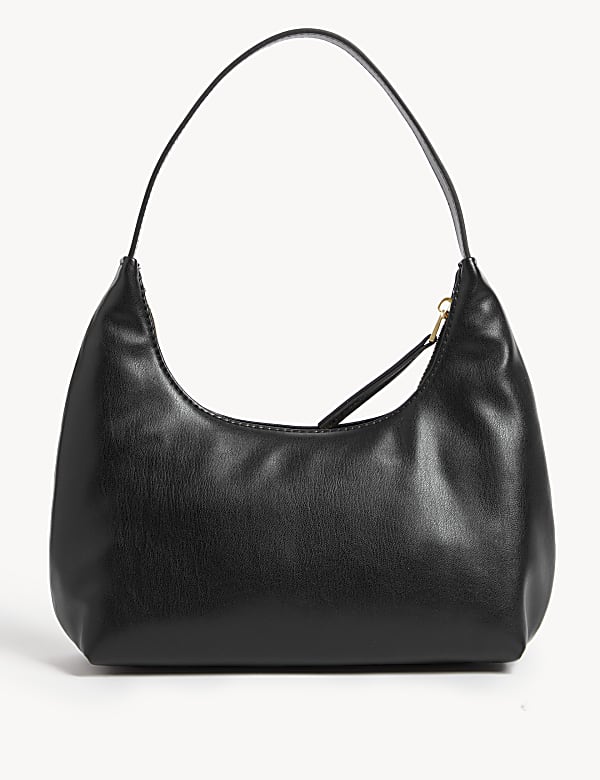 Faux Leather Underarm Shoulder Bag
