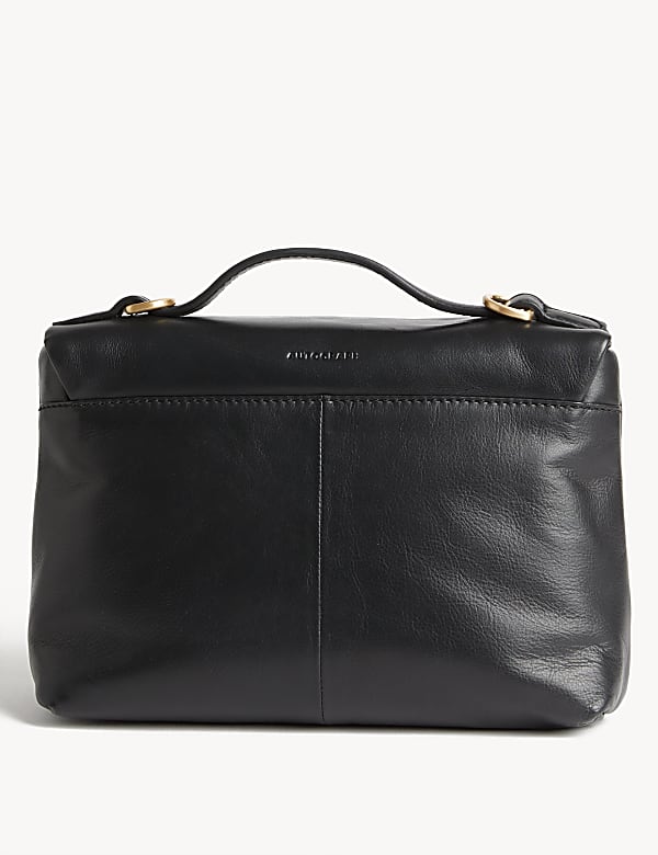Leather Top Handle Cross Body Bag