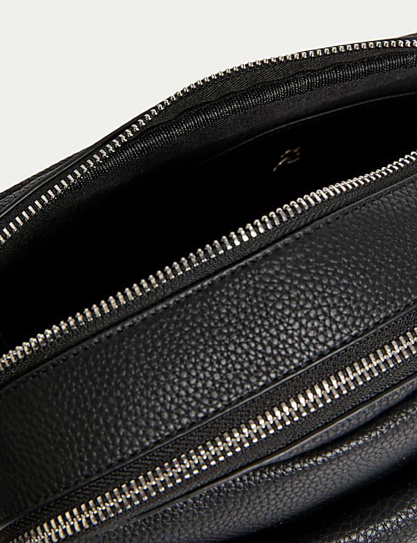 Faux Leather Cross Body Camera Bag
