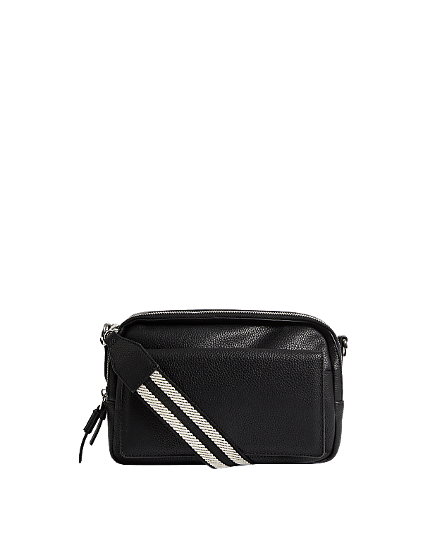 Faux Leather Cross Body Camera Bag