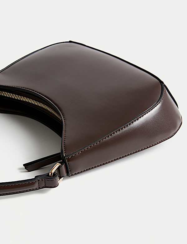 Faux Leather Underarm Bag