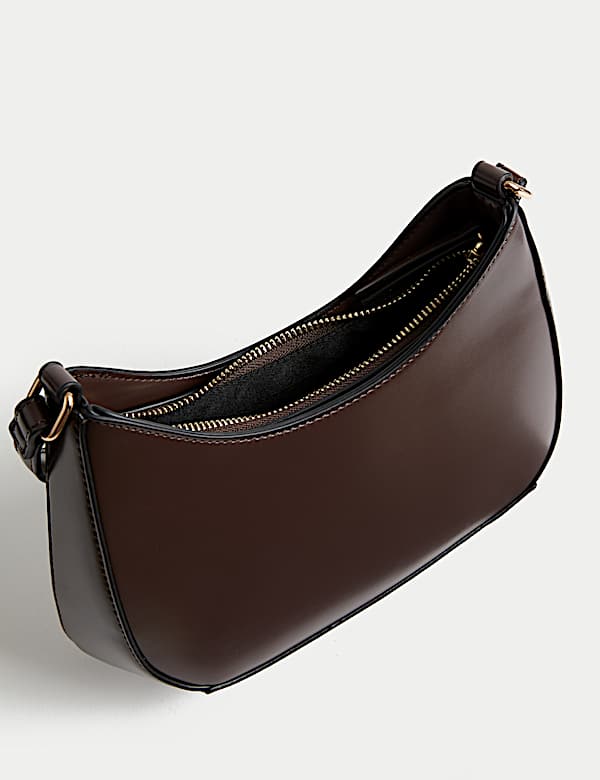 Faux Leather Underarm Bag