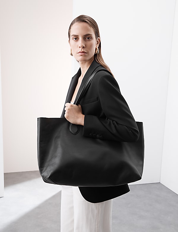 Leather Tote Bag - TW