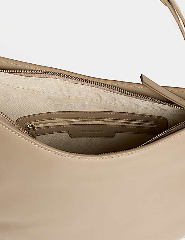 Sac en cuir véritable à bandoulière et boucle - CH