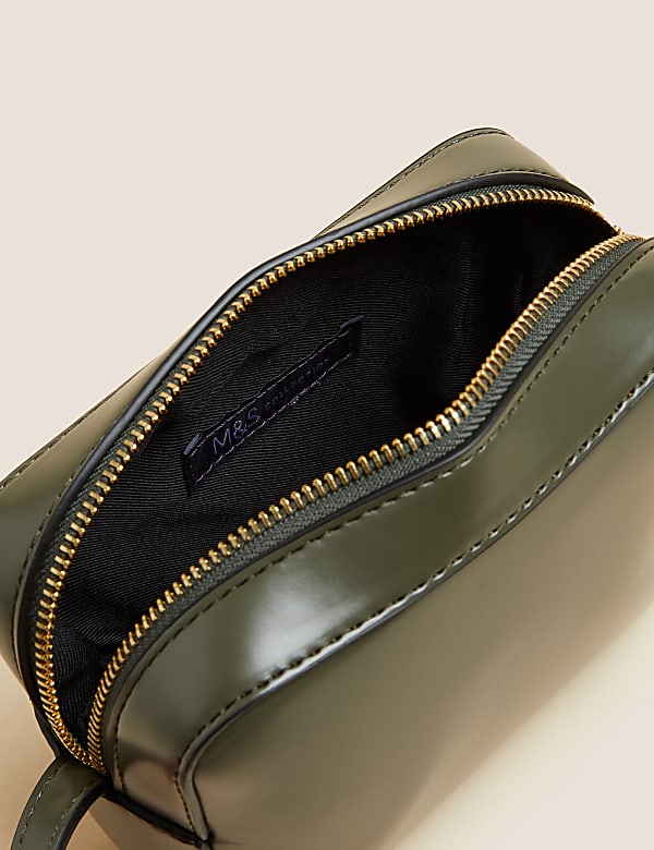 Faux Leather Cross Body Bag