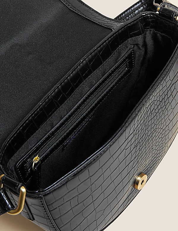 Faux Leather Cross Body Bag